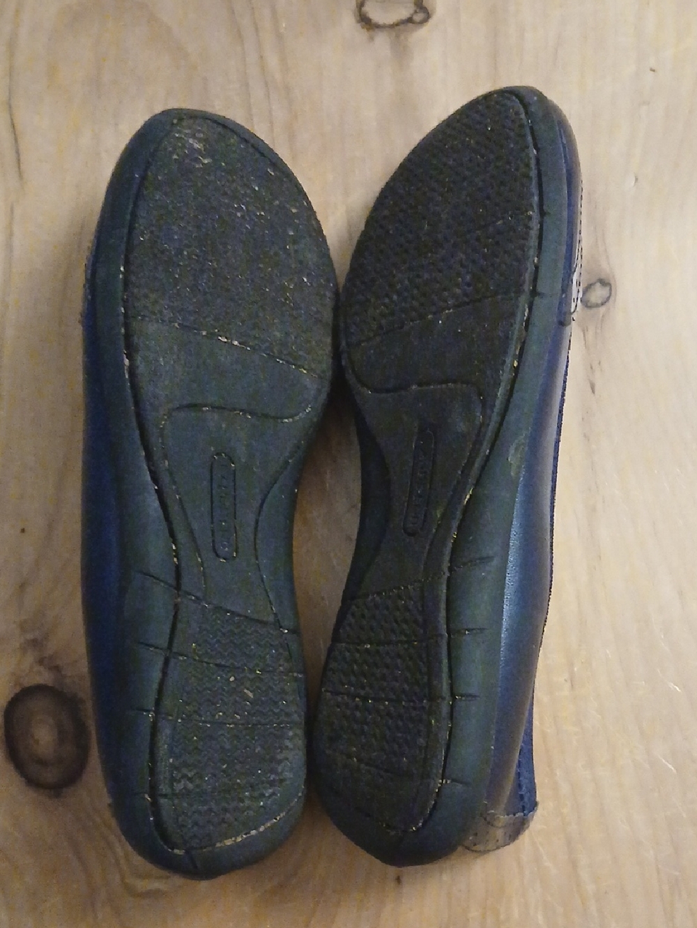 Lands End Navy Blue Flats Little Girls Size 2 - Picture 2 of 3